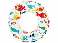 Intex Kinder Lively Print Swim Rings Lively Print Swim Rings, Pink Octopus/Coral Reef
