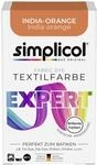 simplicol Textilfarbe expert India-Orange 150 g | Perfektes F&auml;rbemittel f&uuml;r