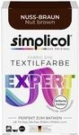 simplicol Textilfarbe expert Nuss-Braun 150 g | Perfektes F&auml;rbemittel f&uuml;r Textilien