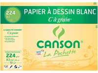 CANSON 200027115 Zeichenpapier, DIN A3, 224 g/qm