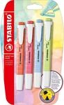 STABILO - Textmarker - swing cool Pastel | 4er Pack, Prise von Limette,