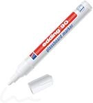 edding 90 Glasboardmarker - wei&szlig; - 1 Glasboard Stift - Rundspitze 2-3 mm -