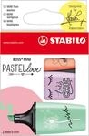 STABILO - Textmarker - BOSS MINI Pastellove | 3er Pack, cremige Pfirsichfarbe,
