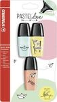 STABILO - Textmarker - BOSS MINI Pastellove | 3er Pack, zartes T&uuml;rkis, pudriges