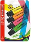 STABILO - Textmarker - BOSS ORIGINAL | 4er Pack, gr&uuml;n, pink, orange, gelb