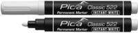 Pica 522/52 Instant-White Marker Classic Farbe: wei&szlig; | 1-4 mm Spitze | Markiert ohne