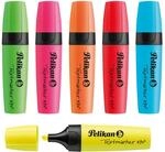 Pelikan Textmarker 490, 6 Neon-Farben, 6 St&uuml;ck, mit Keilspitze