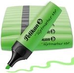 Pelikan Textmarker 490, 10 x Neon-Gr&uuml;n, 10 St&uuml;ck, mit Keilspitze