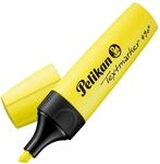 Pelikan Textmarker 490, 1 x Neon-Gelb, 1 St&uuml;ck, mit Keilspitze