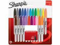 Sharpie Permanent Marker | Marker Stifte mit feiner Spitze | gemischte Farben | 24