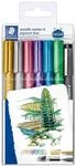 STAEDTLER 8323-SWP6P Metallic Marker (f&uuml;r helles und dunkles Papier, leicht
