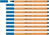 STABILO - Fineliner - point 88 | 10er Pack, blau