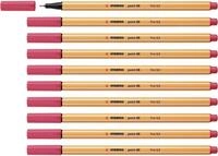 STABILO - Fineliner - point 88-10er Pack - erdbeerrot