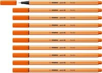 STABILO - Fineliner - point 88-10er Pack - gelbrot
