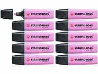 Textmarker - STABILO BOSS ORIGINAL Pastel - 10er Pack - frische Fuchsie