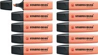 STABILO - Textmarker - BOSS ORIGINAL Pastel - 10er Pack - cremige Pfirsichfarbe