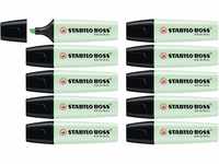 Textmarker - STABILO BOSS ORIGINAL Pastel - 10er Pack - Hauch von Minzgrün
