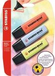 STABILO - Textmarker - BOSS ORIGINAL Pastel - 3er Pack - Korallrot, Wolkenblau, Prise