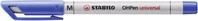 STABILO - Folienstift - OHPen universal - wasserl&ouml;slich medium - 10er Pack - blau