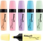 Pelikan Textmarker 490, 6 x Pastell-Farben, 6 St&uuml;ck, mit Keilspitze | Pelikan