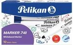 Pelikan 817981 Whiteboard-Marker 741 mit Runddocht, blau, 10 St&uuml;ck in...