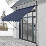 pro.tec Klemmmarkise Stem Markise ohne Bohren 350 x 120 x 220-309 cm...