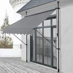 pro.tec Klemmmarkise Stem Markise ohne Bohren 350 x 120 x 220-309 cm...