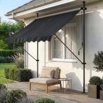 pro.tec Klemmmarkise Stem Markise ohne Bohren 150 x 120 x 220-309 cm...