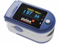 Pulsoximeter PULOX PO-200 Solo in Blau Fingerpulsoximeter für die Messung des Pulses