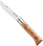 Opinel No. 8 Gravure V&eacute;lo Taschenmesser, mit Buchengriff, 8,5 cm Stahlklinge, 254511