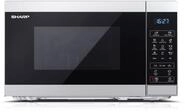 Sharp Mikrowelle YC-MG02E-S 20L, Silber/Schwarz, 800W Mikrowellenleistung,