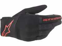 Alpinestars Motorradhandschuhe Copper Gloves Black Red Fluo, BLACK/RED/FLUO, M,