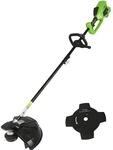 Greenworks 40V Akku Freischneider mit b&uuml;rstenlosem Motor, Geschirr, verstellbarer