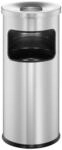 Durable 333223 Papierkorb Safe mit Ascher und Flammenl&ouml;schkopf, rund, silber