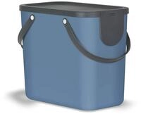 Rotho Albula M&uuml;lltrennsystem 25l | Pfandflaschen Beh&auml;lter mit Henkel und Aufklebern