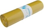 M&uuml;lls&auml;cke DEISS PREMIUM gelb, 70 Liter, 25-er Pack