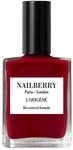 Nailberry L'Oxygene Sauerstoffhaltiger Nagellack, Burgunderrot/Tiefrot, 15 ml