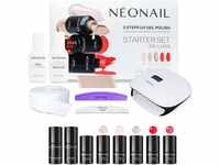 NEONAIL Starter Set DE LUXE - LED UV Lampe - UV Nagellack - Shellac - Maniküre...