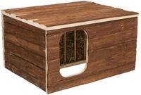 Trixie 61803 Haus Hilke mit Raufe, Meerschweinchen, Rindenholz, 40 &times; 23 &times; 32...