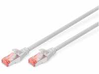 DIGITUS LAN Kabel Cat 6 - 0,25m - RJ45 Netzwerkkabel - S/FTP Geschirmt - Kompatibel