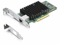 10Gtek® 10Gb PCI-E NIC Netzwerkkarte, Single Copper RJ45 Port, mit Intel...