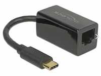 Delock Adapter SuperSpeed USB-C St > Gigabit LAN Komp. Schw