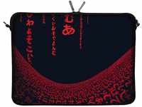 Digittrade LS109-15 Red Matrix Notebooksleeve Neopren Hülle Notebook Laptop Tasche