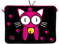 Kitty To Go LS133-15 Designer Notebooktasche Neopren Notebook Sleeve 39,1-39,6 cm