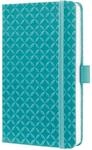 Sigel JN102 Notizbuch A6 liniert t&uuml;rkis, Tagebuch Jolie, Hardcover, Gummiband,