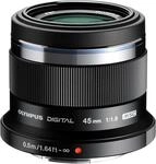 Olympus M.Zuiko Digital 45mm F1.8 Objektiv, lichtstarke Festbrennweite, geeignet f&uuml;r