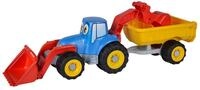 Simba Traktor mit Anh&auml;nger &ndash; Sandspielzeug f&uuml;r Kleinkinder, Bagger mit...