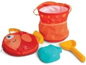 Hape Faltbares Strand-Spielset - mit Eimer, Schaufel und Sandf&ouml;rmchen,