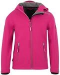 Trollkids Girls Trollfjord Jacket 110, Bright pink
