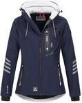 Arctic Seven Damen Softshell Funktions Outdoor Regen Jacke Sport Kapuze AS186
